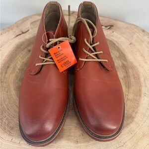 Deer Stags Ballard Boots Size 6M NWT Chestnut Brown Vegan Leather